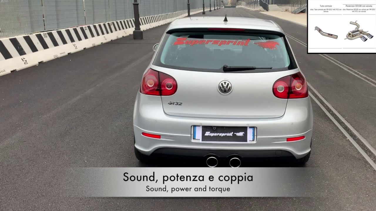 Supersprint Exhaust for VW GOLF V R32 (250 Hp) '06 ->